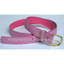 Ceinture en cuir véritable de la marque de la marque de la marque célèbre couleur PINK